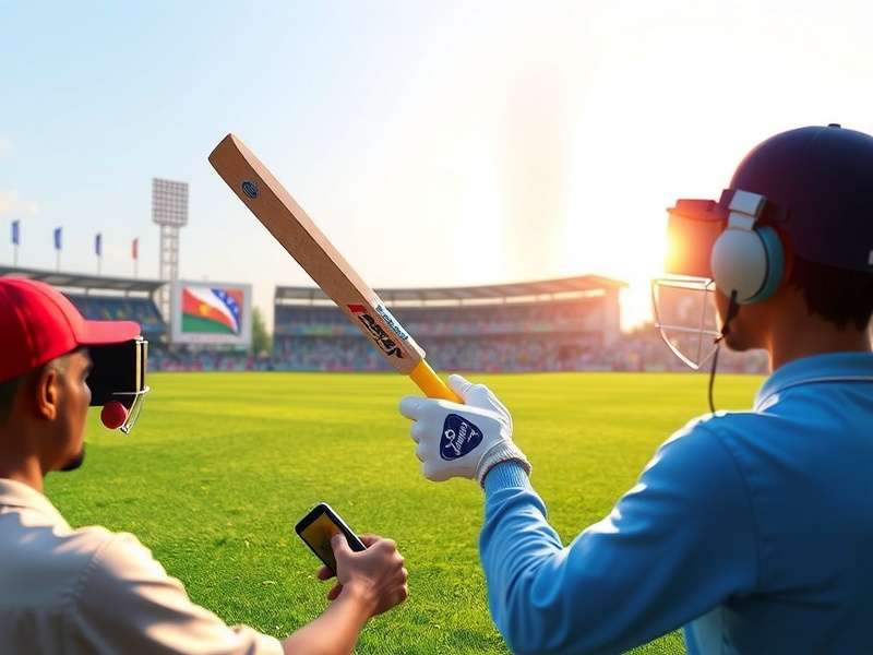 Indian Players Enjoying VR Cricket Indian Cricket Fans Playing VR Cricket Champion Ace